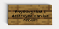 Can Be Rebuilt
